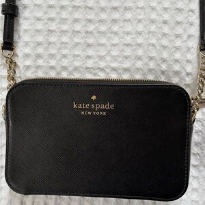 Kate Spade Black and Gold Crossbody Bag